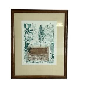 Sister Rose Marie Conway 1982 Art‎ Signed Print A Forest 5/20 etching